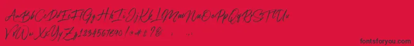 Fonte Connoisseurs – fontes pretas em um fundo vermelho