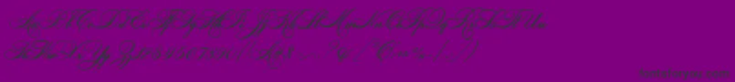 HelenascriptEs-Schriftart – Schwarze Schriften auf violettem Hintergrund