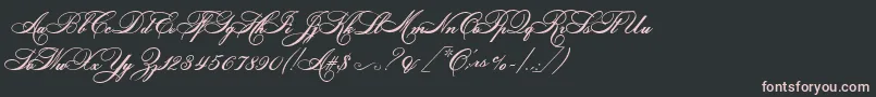 HelenascriptEs Font – Pink Fonts on Black Background