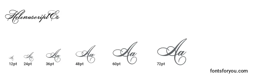 HelenascriptEs Font Sizes