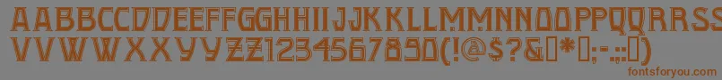 CONQN    Font – Brown Fonts on Gray Background