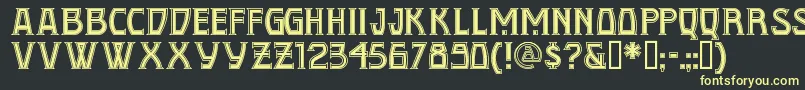 CONQN    Font – Yellow Fonts on Black Background
