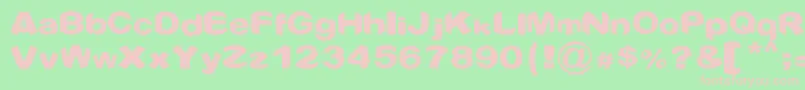 CONQUEST Font – Pink Fonts on Green Background