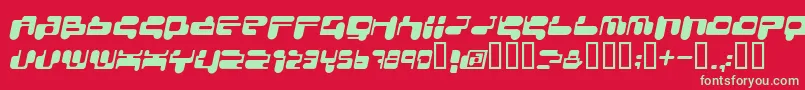 CONSRI   Font – Green Fonts on Red Background