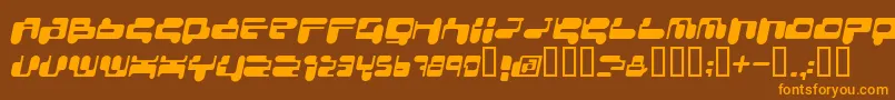 CONSRI   Font – Orange Fonts on Brown Background