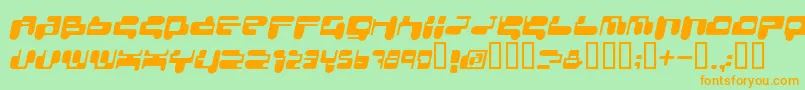 CONSRI   Font – Orange Fonts on Green Background