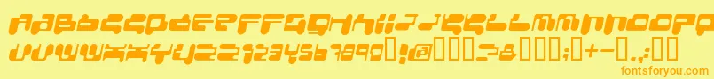 CONSRI   Font – Orange Fonts on Yellow Background