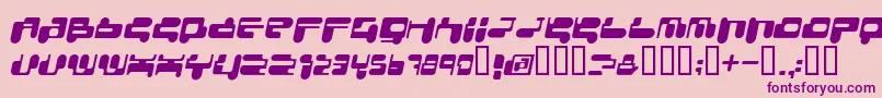 CONSRI  -fontti – violetit fontit vaaleanpunaisella taustalla