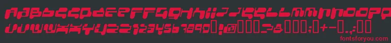 CONSRI   Font – Red Fonts on Black Background