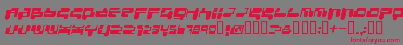Шрифт CONSRI   – красные шрифты на сером фоне