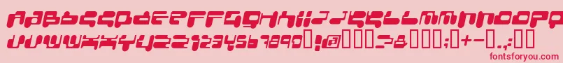 CONSRI   Font – Red Fonts on Pink Background