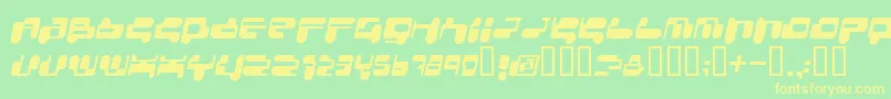 CONSRI   Font – Yellow Fonts on Green Background
