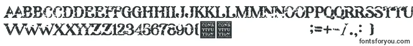 Constitution Font – Damaged Fonts