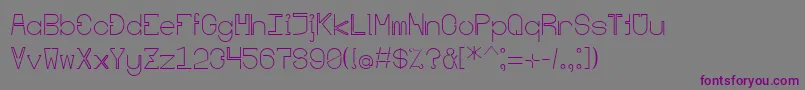 Шрифт Continuity – фиолетовые шрифты на сером фоне