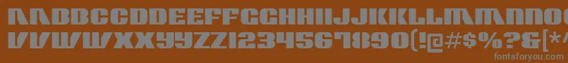 Шрифт contour generator – серые шрифты на коричневом фоне