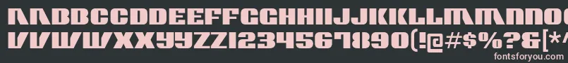 Шрифт contour generator – розовые шрифты на чёрном фоне