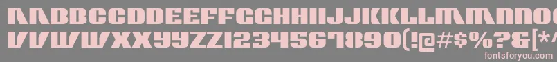 フォントcontour generator – 灰色の背景にピンクのフォント