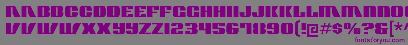contour generator Font – Purple Fonts on Gray Background