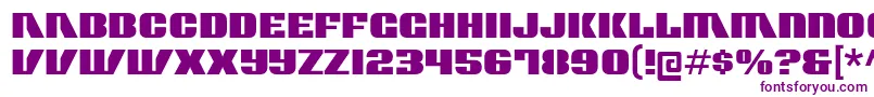 contour generator Font – Purple Fonts on White Background