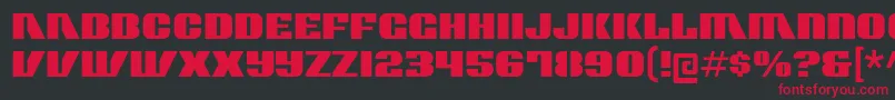 Шрифт contour generator – красные шрифты на чёрном фоне