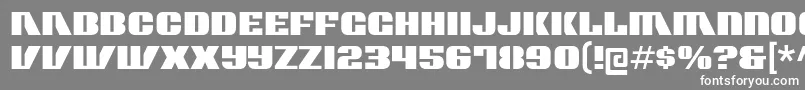 contour generator-Schriftart – Weiße Schriften auf grauem Hintergrund