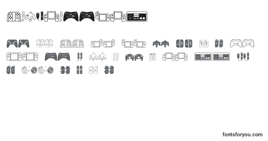 Controllers Font – alphabet, numbers, special characters