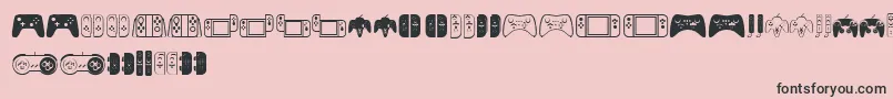 Controllers Font – Black Fonts on Pink Background