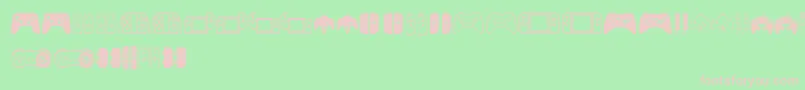Controllers Font – Pink Fonts on Green Background