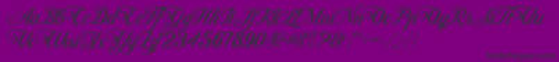 ControwellScript Regular-Schriftart – Schwarze Schriften auf violettem Hintergrund