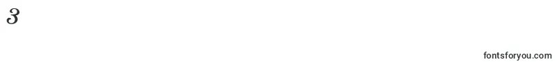 フォントControwellScript Regular – フォント数字3