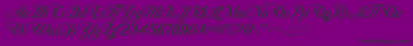 ControwellScript Regular-fontti – mustat fontit violetilla taustalla