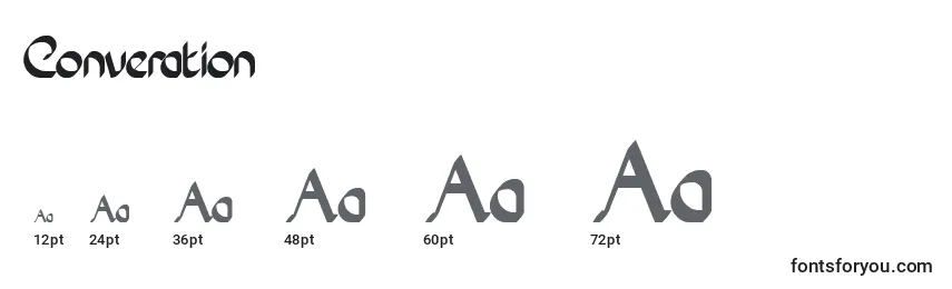 Converation Font Sizes