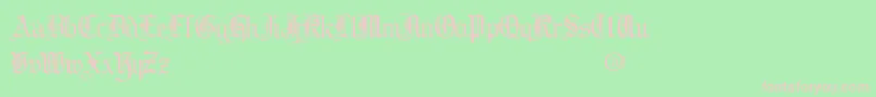 cooed    Font – Pink Fonts on Green Background