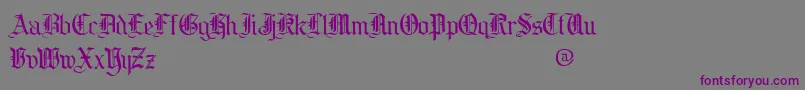 cooed    Font – Purple Fonts on Gray Background
