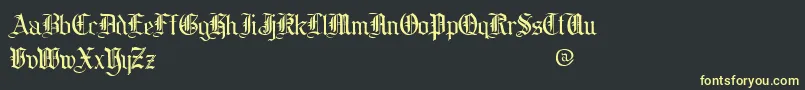 cooed    Font – Yellow Fonts on Black Background