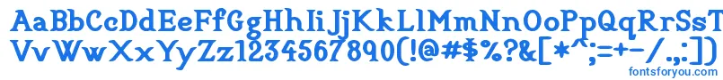 CookbookTitle-Schriftart – Blaue Schriften
