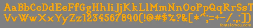 fuente CookbookTitle – Fuentes Naranjas Sobre Fondo Gris