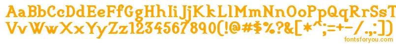 Шрифт CookbookTitle – оранжевые шрифты