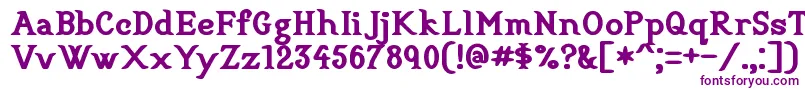 Шрифт CookbookTitle – фиолетовые шрифты на белом фоне