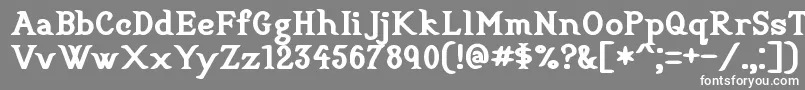 フォントCookbookTitle – 灰色の背景に白い文字