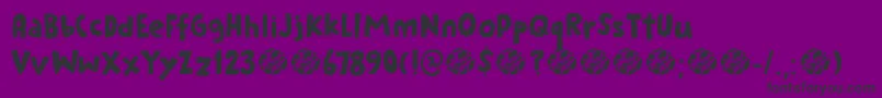 Cookie Crumble DEMO Font – Black Fonts on Purple Background