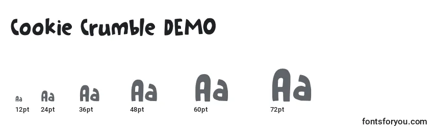 Cookie Crumble DEMO Font Sizes