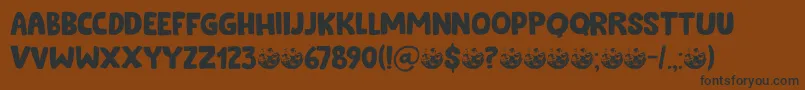 More about Cookie Supply DEMO Font Cookie Supply DEMO Font – Black Fonts on Brown Background
