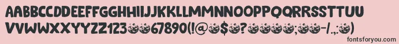 Cookie Supply DEMO Font – Black Fonts on Pink Background