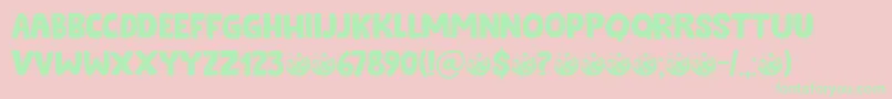 Cookie Supply DEMO Font – Green Fonts on Pink Background