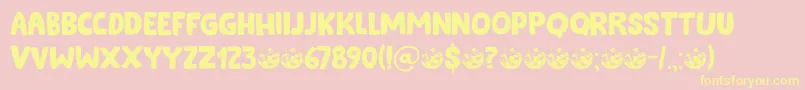 Cookie Supply DEMO Font – Yellow Fonts on Pink Background