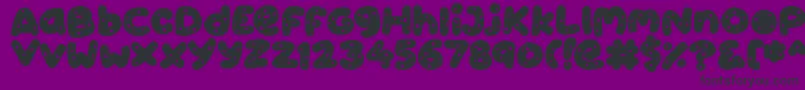 Cookies Font – Black Fonts on Purple Background