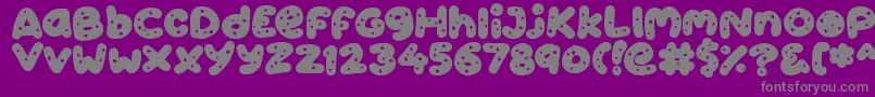 Шрифт Cookies – серые шрифты на фиолетовом фоне