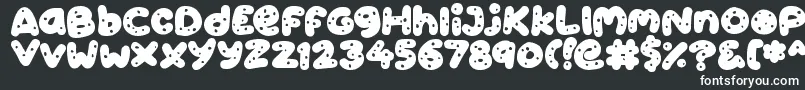 Cookies Font – White Fonts on Black Background