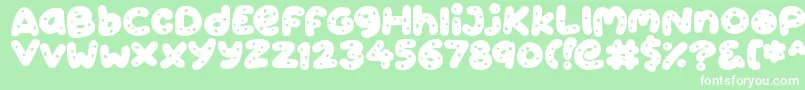フォントCookies – 緑の背景に白い文字